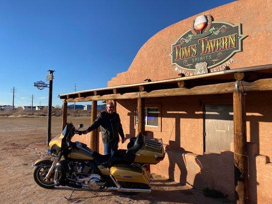 Front of the building.