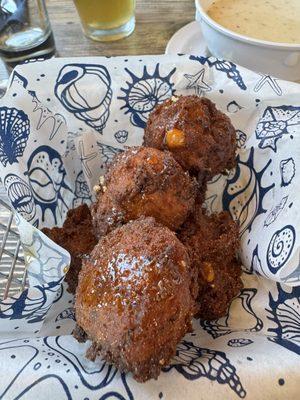 Zucchini corn fritters