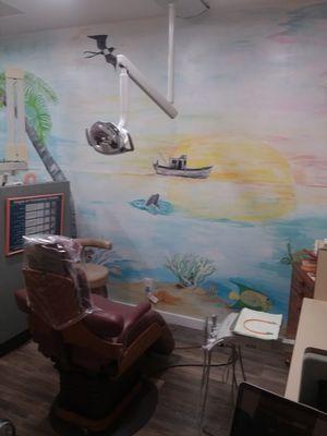 Mural by local artist Julie Kuner.