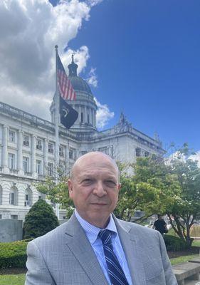 Bob at Hackensack, NJ Courthouse