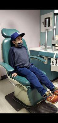 My son exited to see Dr.Patel.