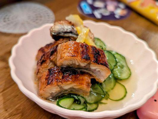 April 11, 2025; Uzaku Kyuri/Grilled Eel ($6.50).
