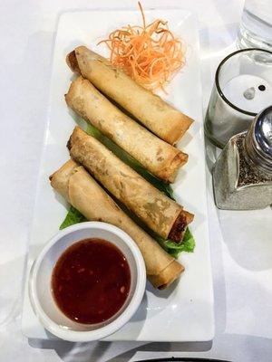 Pork fried egg rolls appetizer