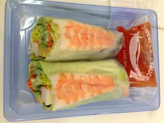 Summer roll with crab and shrimp