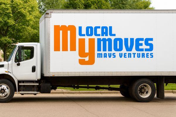 My Local Moves truck with logo