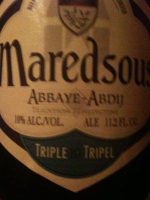 Good beer selection...