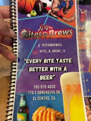 Nice little bar with food