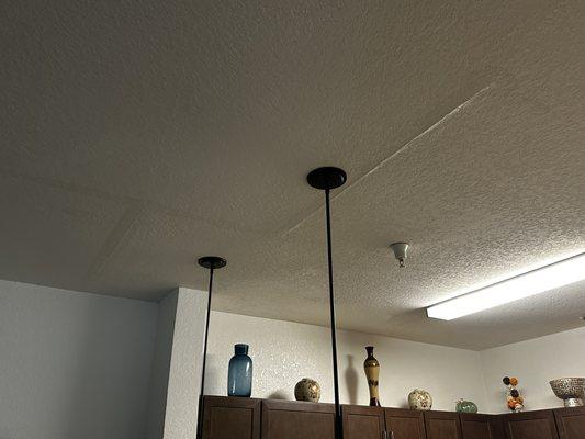 Leak caused by upstairs apartment...3 major leaks