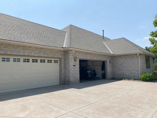 New roof and gutters on this beautiful home in Lake Elmo.