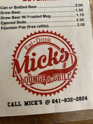 Mick’s Lounge & Grill