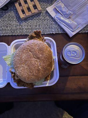 Spicy Chicken zinger sandwich