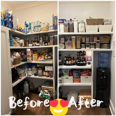 A pantry refresh in Water Mill, NY.