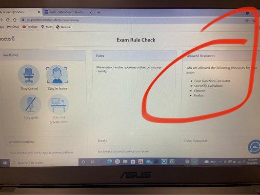 What's allowed during exam but I was accused of "cheating"