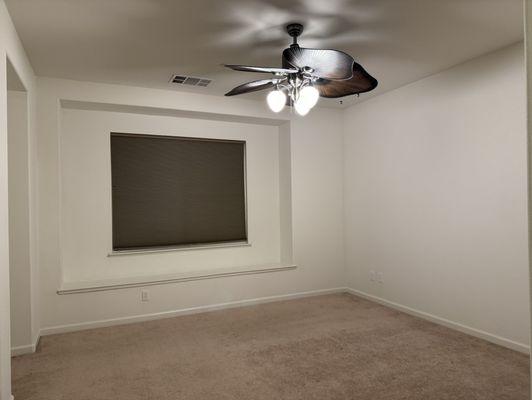 Bedroom all cleaned, like new! Thanks, Maid 4 You and Brown's carpet cleaners!