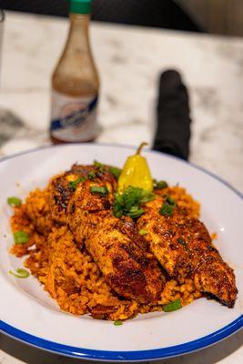 Chicken Jambalaya; it was so juicy and divine