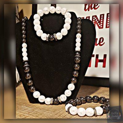 Unisex Bracelet and Necklace Set