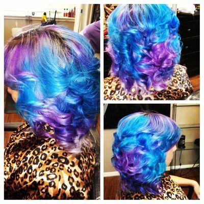Unicorn colors with dark roors, and med layers. ( guy tang colors)