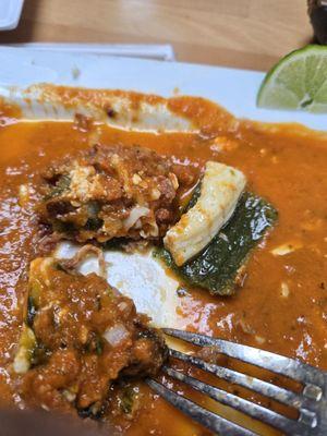 Cheese not melted ice cold center