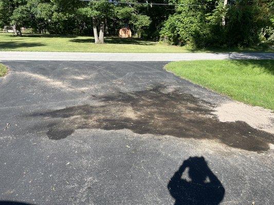 Their truck blew a hydraulic line in my driveway and they refused to clean it up.