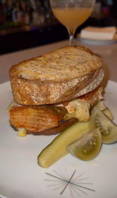Whitefish melt on rye