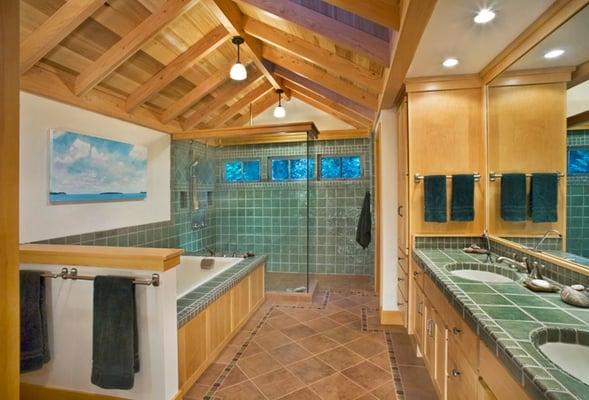 Bathroom Tile and installion by TileCraft, Inc., Traverse Showroom