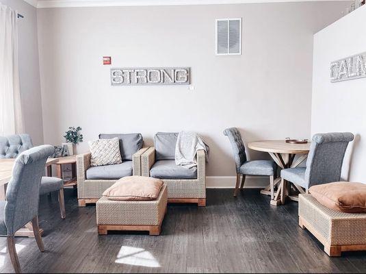 Cozy Sanctuary Waiting area