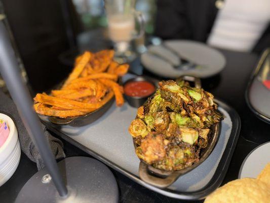 KRISPY BRUSSELS SWEET POTATO FRIES