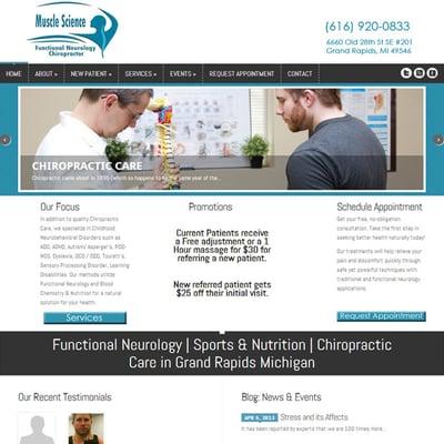 Chiropractor Web Design Grand Rapids MI http://www.godigitaldesigns.com