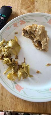 It's ridiculous, all those sharp artichokes from half a sub