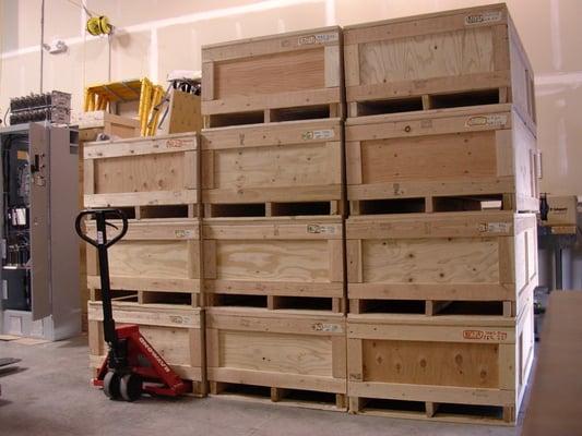 Production crates.