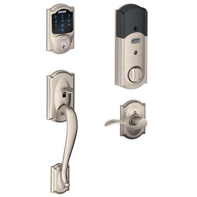 Most popular combo we sell. Schlage Camelot Designer handle and digital keypad deadbolt. They look amazing!