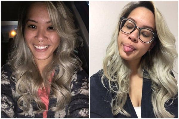 Same day, different lighting.