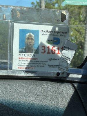 This is the driver that ripped us off and drove dangerously with us in the car...