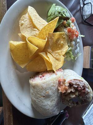 Very good chicken burrito