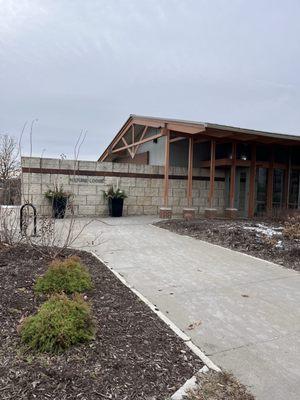 Nature lodge entrance