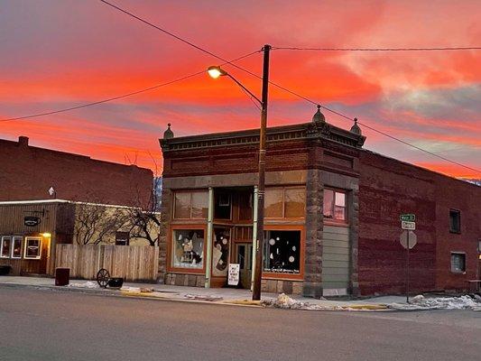 Sunset over The Union Merc.