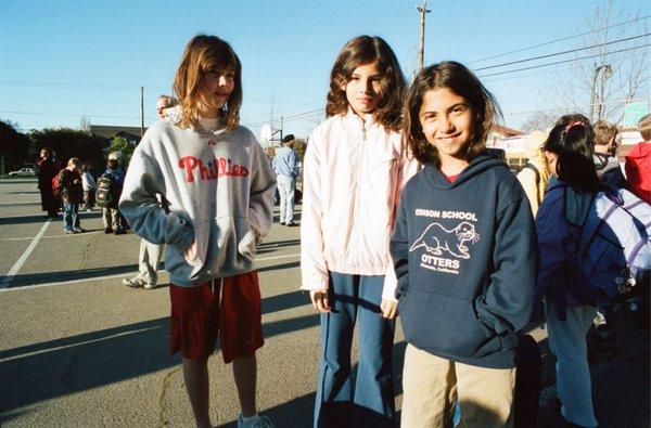 Happy times at Edison School. Destined to be lifelong friends. These girls are now all 23 years old.--Tom Brody