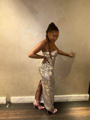 Hiked up the split a little bit so i can walk in it