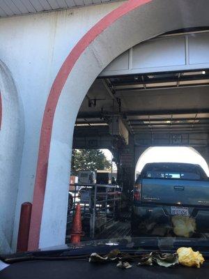 The view from your vehicle when going next.