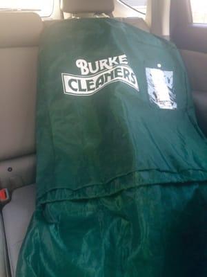Reusable dry cleaning bags - join their program to get one.