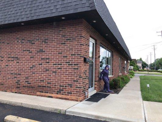 View from parking area.