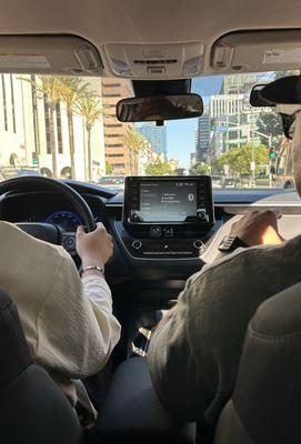 Behind the wheel training.