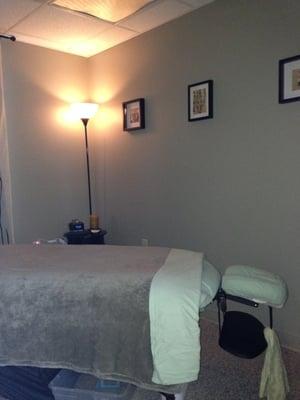 Relaxing massage room