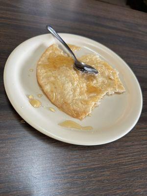 This is what they call a sopapilla. But it's really not. Does taste ok, just isn't a sopapilla.
