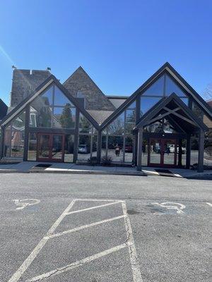 The front of the facility