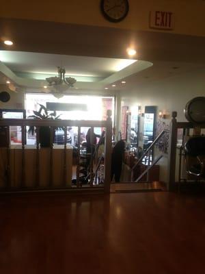 Upstairs of the salon