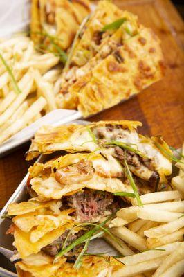 Our Basket Case Quesadilla ! Savory Juicy and Always Fresh