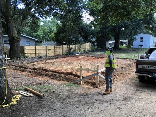 Footing Dug Ready For Inspection!