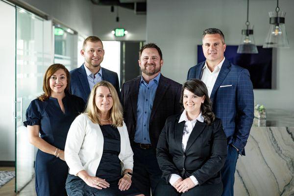 Our Team: Jake McKinney CPA, Mike Clark CFP, Andy Branz, Dana Wheeler, Denise Kellermann, Alyssa Waight