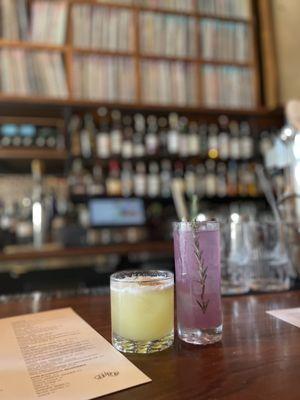 Pineapple yuzu caipirinha, rose tree